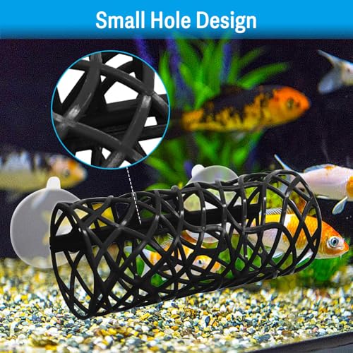 Hamiledyi Betta Fish Hideout Cave with Betta Hammock Bed Hollow Tunnel Betta Fish Tank Accessories Aquarium Decorations for Crayfish Shrimps Betta and Other Small Fish (Black) - color: Black