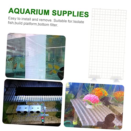 GALPADA Aquarium Isolation Panel Lattice Plate Betta Fish Tank Divider Board Suction Cup Spliced Lattice Aquarium Supplies Random Color
