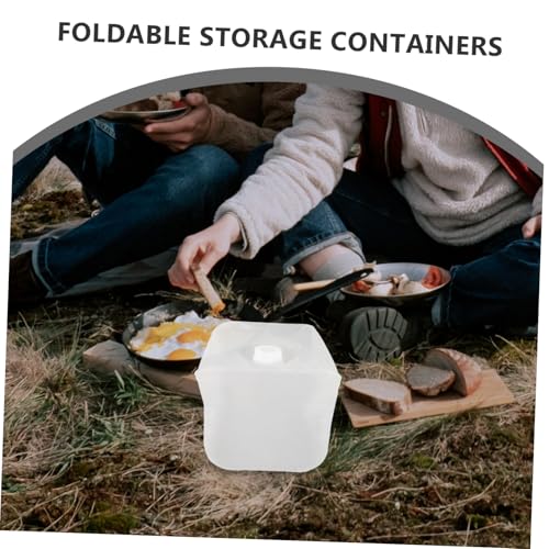 Totority Collapsible Camping Bucket Lid Portable Folding Water Storage Tank for Outdoor Camping Fishing Hiking