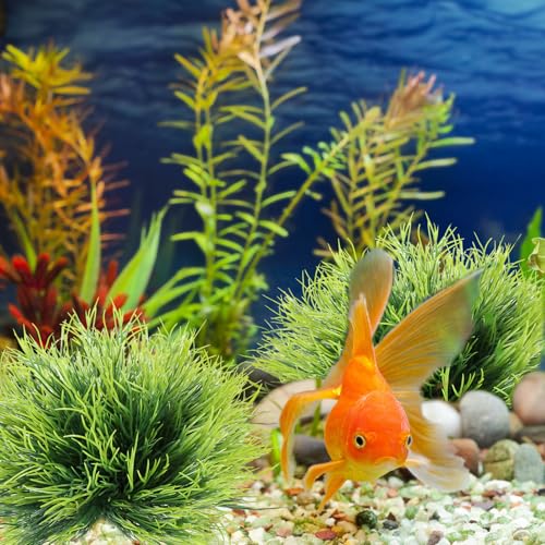2pcs Aquarium Plants Decorations Artificial Fish Tank Plants Plastic Fish Tank Accessories Green Natural Style Aquarium Plants - color: Green