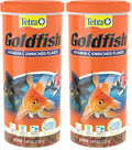 Tetra Goldfish Vitamin C Enriched Flakes Nutritionally Balanced Diet for Goldfish and Small Koi, 8.81 Ounces (250 Grams) (Pack of 2) - size: 8.81 Ounce (Pack of 2)
