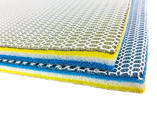 Wave Point Upgraded 9-Layer Filter Pads for Aquarium, Fish Tank Accessories Sponge Filter, 20×16in Super Filtering Effect Filter Floss for Fish Tank Filters Media and Pond (20" x 16" - 1 pc) - size: 20" x 16" - 1 pc