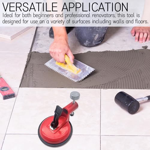 Suction Cup Tile Leveling Tool - Professional Countertop Leveler, Adjustable Height Setter for Floor and Wall Installation, for Marble Wooden Floors Glass and Tile Alignment