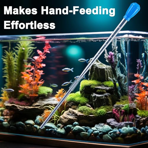 Extra Long Turkey Baster for Aquarium, 27.7 Inch Aquarium Coral Feeder, 50ml Aquarium Water Changer Siphon for Fish Tank Cleaning
