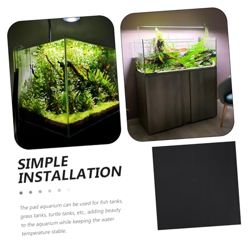 Toddmomy Aquarium Bottom Mat Thickened Nonslip Cushioning Pad for Fish Tank Cuttable Design and Non Skid Support for Aquatic Environments