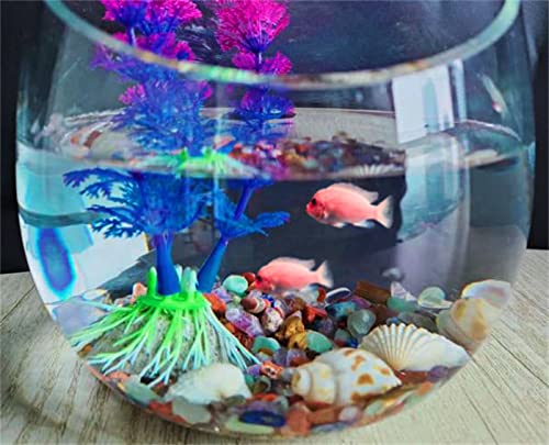 ZHIYUXI Chakra Crystal Vase Filler Crystal Chips Stone for Decoration Succulent Plants Vase Fish Tank Gravel Crushed Crystals Chips Gemstone Polished Healing Crystals Quartz Home Decor Gem Stones - color: B# Chakra, size: 0.22lbs