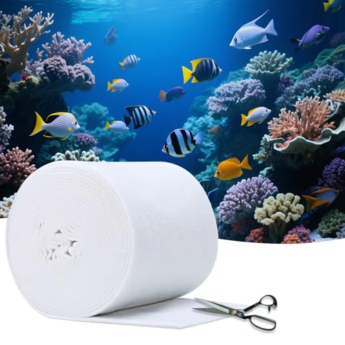 Aquarium Polishing Filter Pad-Ultra Fine 200 Micron Filter Floss for Crystal Clear Water,Cut-to-Size Filter Media for Fish Tank,Safe for Fish/Reef/Turtles (24" x 36", 1 Pack) - size: 24" x 36" - 200 Micron