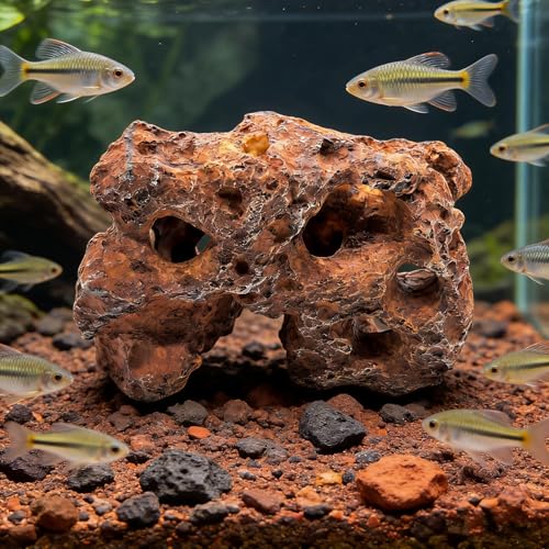 M2cbridge Large Aquarium Resin Holey Rock Decorations Hideouts Mountain Hideaway Caves Aquascaping Color A - color: Color a