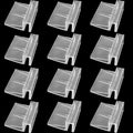 Weilan Aquarium Lid Clips 8mm Fish Tank Glass Cover Lid Support Holder Clear Acrylic for Rimless Aquariums 12PCS Aquarium