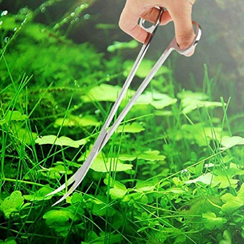 Aquarium Plants Tools, Aquascaping Tweezers Scissor Spatula Tool Stainless Steel Aquarium Tank Aquascaping Tools Set for Fish Starter Kits (3pc/4pc/5pc) (3 PCS) - size: 3 PCS