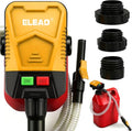 Battery-Powered Fuel Transfer Pump - 3.2 GPM No Spill Portable Gas Can siphon Pump with 3 Adapters, Extra Long Hose, Yellow Fuel Pump for Oil, Diesel, Gasoline (Batteries Not Included) - size: New Version (Yellow)