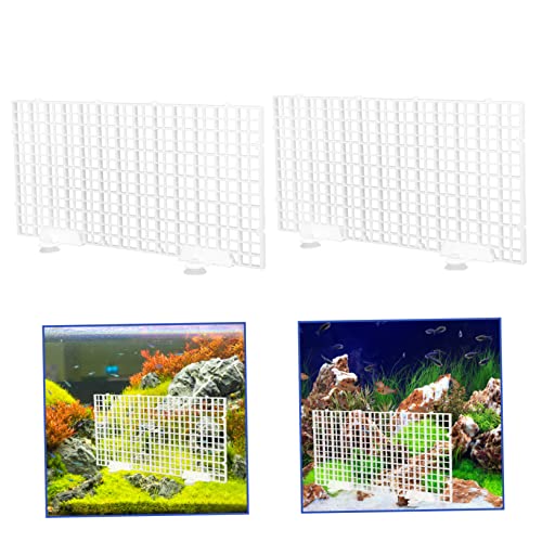 1Set Aquarium Bottom Grid Divider Board Suction Cups for Fish Tank Separation Durable Isolation Board for Fish Breeding and Tank Supplies