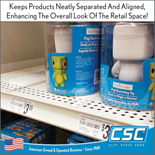 Clear Plastic Shelf Divider 1" H x 15-9/16" L with Adhesive Mount by ClipStrip