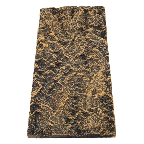 AYNEFY Reptiles Reptile Decorative Supplies, Rock Terrarium Background 3D Rock Stone Background Decorations Backdrop for Fish Reptiles Amphibians Turtles Reptile (26.5 * 12.5cm) - size: 26.5*12.5cm