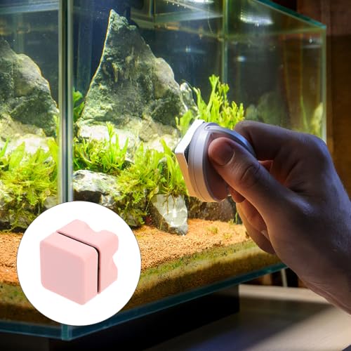 Magnetic Fish Tank Brush 1.25 Inch Aquarium Glass with Scraper for Small Fish Tank Accessories and