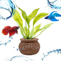 Aquarium Plant Pot Holders, Aquatic Plant Holder, Securely Hold Aquatic Plants, Promoting Healthy Root Growth, Fish Tank Aesthetic (Natural Brown) - color: Natural Brown