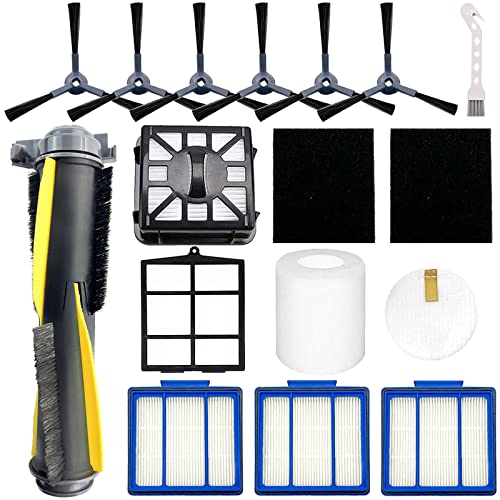 Accessories Kit for Shark IQ RV1001AE AV911S EZ AV1010AE RV1000 RV1001 AV970 AV993 AV1002AE,1 Main Brush,3 Filter,6 Side Brushes,1 Pre Filter,1 Filter&1 Pre-Motor Foam&Felt Filter - color: 1+3+6+2+1+1+1 Pack