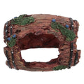 LALAFINA Aquarium Shrimp Hideout Broken Barrel Fish Tank Ornament Resin Aquarium Decoration Landscape Hideaway Shelter for Betta and Aquatic Pets