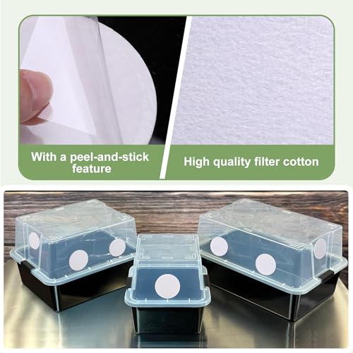 24 Pcs 2.5" Monotub Adhesive Filter Disks-2MM Thick Monotub Filter Discs-Monotub Filters for Mushroom Growing Supplies Filter Pad Replacements