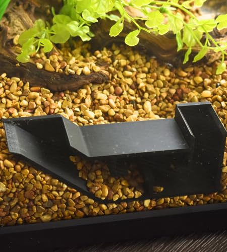 Chatelet Aquarium Underground Tunnel | Fish & Shrimp Hideout for Aquariums | Unique Underground Viewing Tunnel | Made in USA (Black) - color: Black