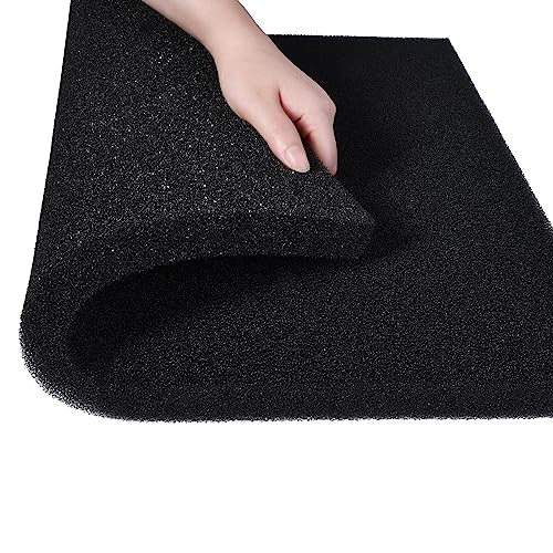 Hipanda 2 Pack Aquarium Bio Filter Sponge Pad 20"x20"x1",50PPI, Bio Filter Media Foam Pad Sponges, Cut-to-Size Open Cell Foam Sheet for Fish Tank - size: 20“x20"x1" (50PPI) 2 Pack