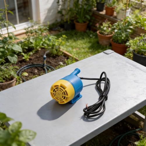 12V Self-Priming Water Pump, Portable Submersible Utility Pump with Debris Filter for RV, Aquarium, Garden Ponds, Outdoor Shower and Vehicle Washing