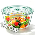 Domensi 12.7-cup Large Glass Microwave Steamer Cookware Container with Vented Lid Round Food Storage Stackable Airtight Steamer for Microwave-safe Reheating, Steaming Vegetables & Rice