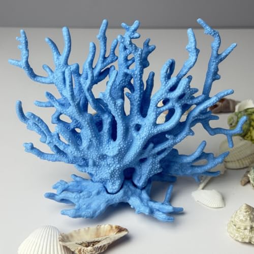 Fish Tank Decorations,Aquarium Corals Decoration, Aquarium Ornaments, Fish Tank Coral, Aquarium Corals Decoration, Fish Decorations for Aquarium (Blue, Medium) - color: Blue