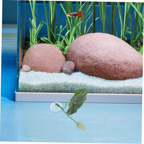 UPKOCH 2pcs Betta Fish Habitat Leaf -Soft Artificial Plant Pad Rest with Suction Cup Aquarium Decor - Resting Breeding Spot for Betta Fish Tank Accessories