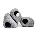 JIH Aquarium Decorations Rock, Ceramic Shelters - Shrimp Habitat, Breeding Tube, Hiding cave, Stackable Fish Tank Decor Cave for Hiding, Betta Fish (J101+J001x2)