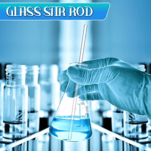 Weewooday Glass Droppers Pipettes Back to School Lab Dropper Glass Liquid Pipette with Big Rubber Hats 20 cm Stir Rod Washing Brush Transfer for Liquid Essential Oil(16 Pieces,Blue,5 ml) - color: Blue, size: 5 ml