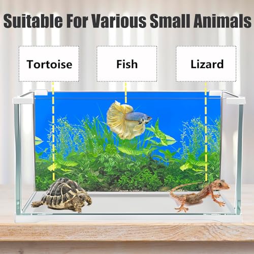 XCNO Fish Backgrounds Paper Double Sides Undersea Aquarium Background Poster Colorful Sea Anemone Fish Tank Background Sticker Decorations 16"x 33" - color: Coral Reef, size: 15.6" x 33" In