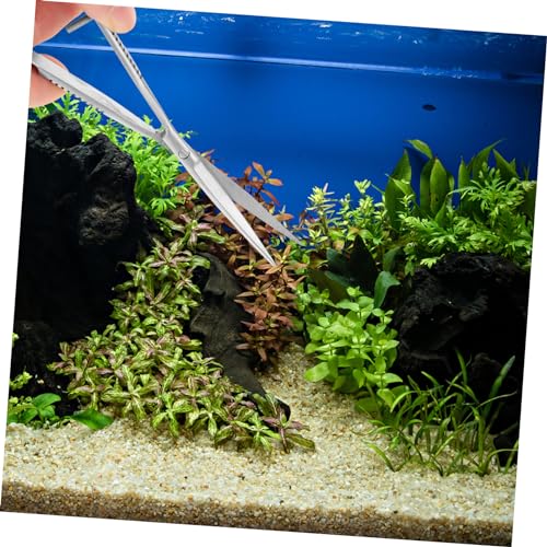 TOYANDONA Aquarium Spring Scissors Professional Aqua Plant Clipper for Cleaning and Trimming Water Grass Accessories Fish Tanks Durable and Flexible Design