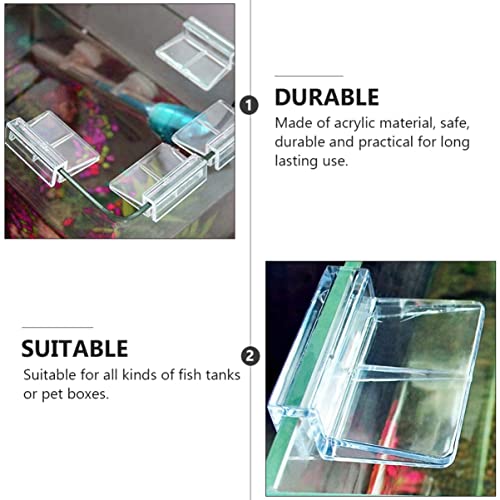 Garneck Acrylic Aquarium Cover Holder Support Bracket for Tanks Easy Installation Fish Tank Cover Frame