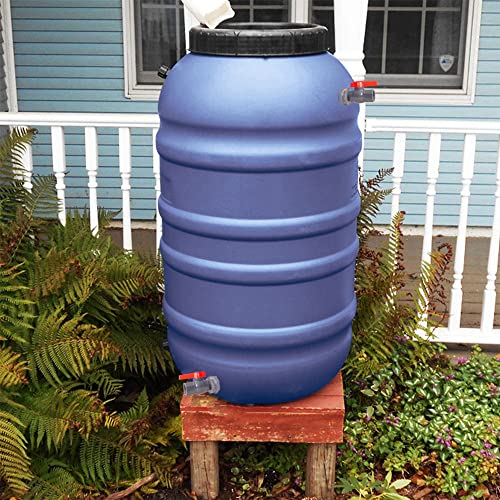 1/2 Inch PVC Rain Barrel Valve Spigot Kit with Ball Valve and Bulkhead Fitting Adapter for Water Tanks, Aquariums, Pools - size: 1/2"+valve