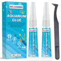 Aquarium Glue, Clear Reef Adhesive for Plants and Rocks, Moss, Coral, Stone, Wood, Plant, Suitable for Freshwater and Saltwater Aquascape, 5g*2pcs