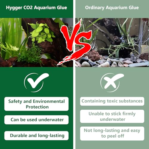 Aquarium Glue, Clear Coral Glue for Plants, Rocks, Moss, Coral, Stone, Wood - Quick Drying, Fish Safe, Freshwater & Saltwater Aquascaping - 5g (2PCS)