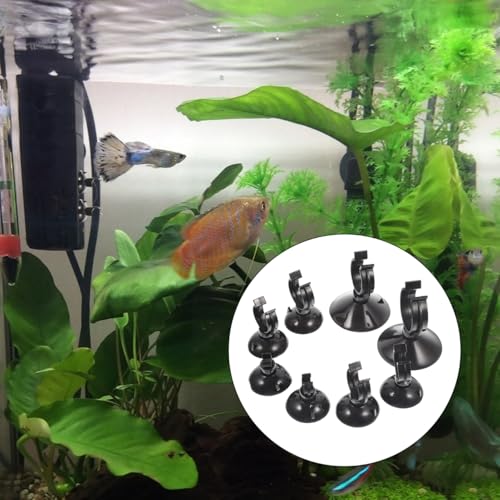 POPETPOP 40Pcs Convenient Suction Cup Clips Replaceable Tubing Holders Hose Clamps for Fish Tank
