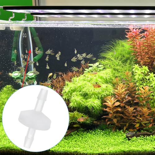 PATIKIL 5/32" Barb Hose One Way Inline Check Valve, 8 Pcs Plastic Non Return Water Stops Ozone Resistance Valve for Aquarium Garden Fuel Oil Air Gas, Translucent