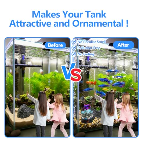 Abnaok Aquarium Shell Decoration, Tropical Clam Live-Action Ornament, for Fish Tank Aerating, Aquarium Oxygenated - Shell Pearl Air Stone Bubble Decoration - color: Blue