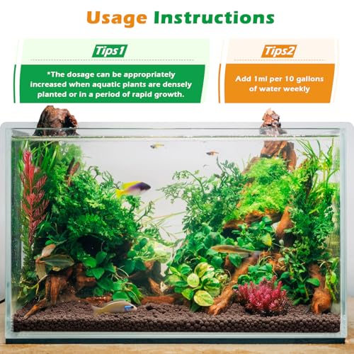 HC035 All-in-One Liquid Aquarium Plant Fertilizer - with Essential Micro & Macro Nutrients for Freshwater Planted Tanks, 150ml/500ml/1000ml (150mL) - color: Micro&Macro Fertilizers, size: 150mL