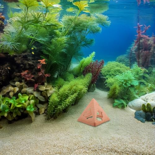 YARNOW Aquarium Ceramic Shrimp Cave and Fish Hiding Cave for Breeding, Betta Fish Tunnel, Non-Toxic Aquarium Shelter Ornament for Shrimp and Small Aquatic Pets