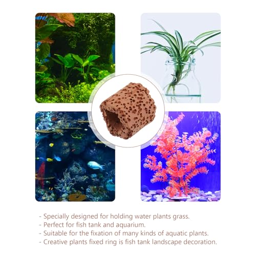 10pcs Aquarium Plant Holder Rings Anti-Floating Fixed Water Plant Anchors for Planted Fish Tanks Aquascaping Accessories Fish Tank Decoration
