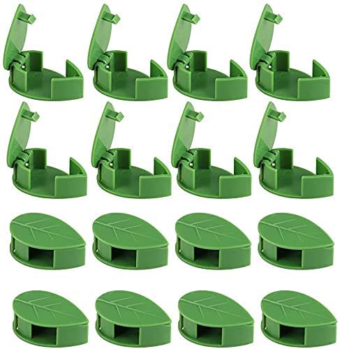 80PCS Plant Climbing Wall Fixture Clips-Plant Clips-Pothos Clips-Vine plant wall clips- Self-Adhesive Plant Fixing Hook for Plant Garden Wall Clip,Sticky Plant Fixing Clip for Decoration - size: leaf