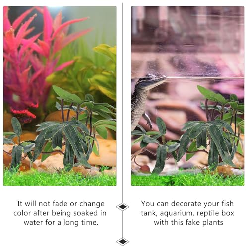 Alipis Reptile Pet Case Artificial Plant Ornament for Environment Decoration Simulated Green Plant Landscaping Accessory for Terrarium and Aquarium Use