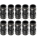 10PCS Pneumatic Push to Connect Fittings, PBT Plastic Union Straight 1/2"x 1/2" Tube OD Quick Connector for Home Garage Air Brake Air Compressor - size: 1/2"x 1/2"
