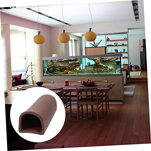Aquarium Ceramic Tunnel Cave Hideaway Shrimp Habitat Breeding Tube Decoration for Fish Tank Unique Ornamental Shelter for Betta and
