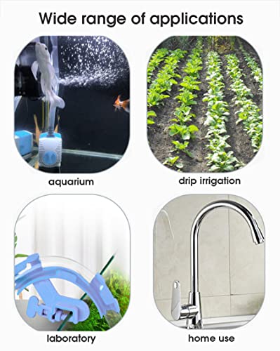 Rake-shaped hose joint air discharge diverter, Plastic Barb Hose Fitting Connector, 8-Way Outlet Air Line Pump Tubing Splitter Water Flow Divider, for Aquarium Garden Agricultural Irrigation（6Pcs）