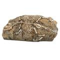 GLOGLOW Aquarium Dinosaur Decoration Resin Ornament for Fish Tank, Prehistoric Statue Hideaway Cave Decor for Betta Cichlid Shrimp, 6.5 Inch