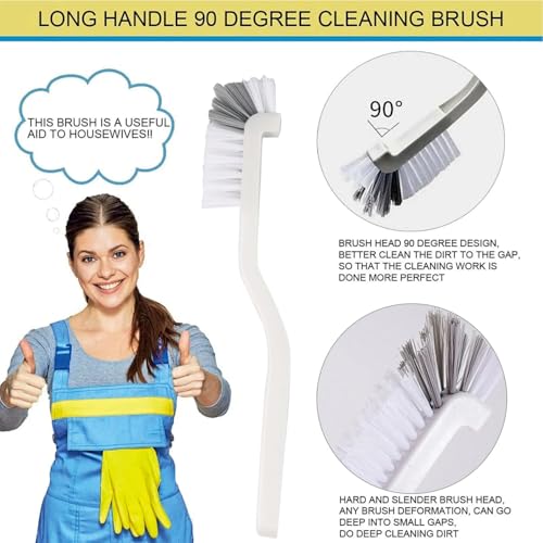 16 Pcs Crevice Cleaning Brush, Corner Brush, Screen Cleaner Brush, Cleaning Tools for Housekeeping, Garbage Disposal Cleaner Brush, Window Track Cleaning Tools, Kitchen - size: 16Pieces